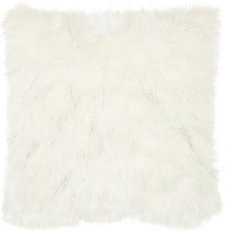 Nourison Fur Lurex Remen Faux White by Mina Victory 