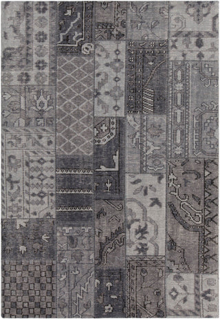 Chandra Fusion FUS-26302 Grey/Charcoal/Black Area Rug main image