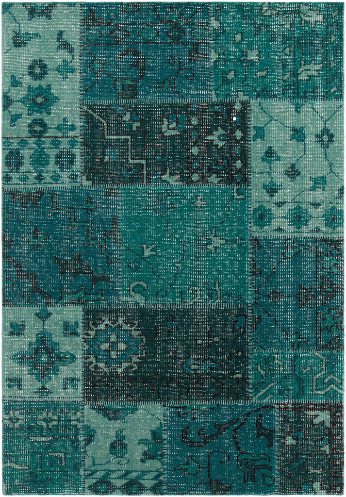 Chandra Fusion FUS-26303 Teal/Black Area Rug main image