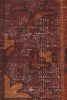 Chandra Fusion FUS-26305 Orange/Rust/Burgundy Area Rug Close Up
