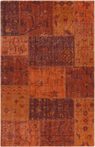 Chandra Fusion FUS-26305 Orange/Rust/Burgundy Area Rug main image