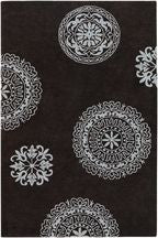 Rizzy Fusion FN1638 Darkbrown Area Rug