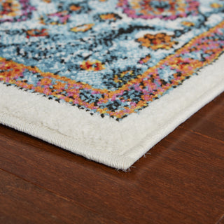 LR Resources Fusion 81346 White / Blue Area Rug Alternate Image