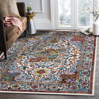 LR Resources Fusion 81346 White/Blue Area Rug Alternate Image Feature