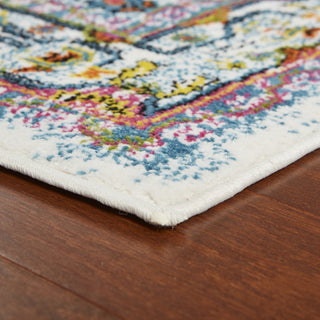 LR Resources Fusion 81347 White/Blue Area Rug Alternate Image