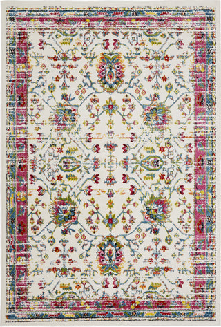 LR Resources Fusion 81348 White/Blue Area Rug 