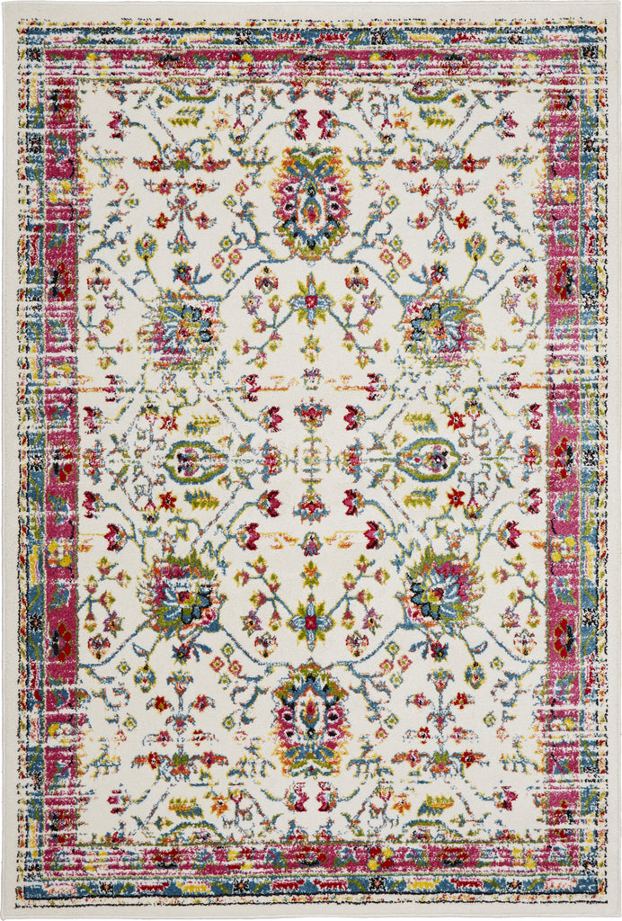 LR Resources Fusion 81348 White/Blue Area Rug main image