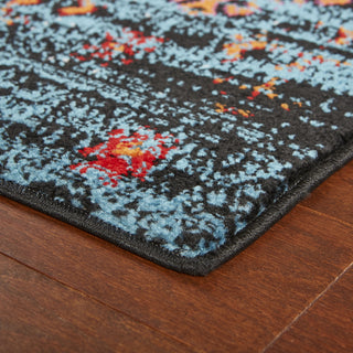 LR Resources Fusion 81349 Blue/Black Area Rug Alternate Image