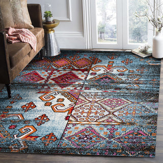 LR Resources Fusion 81349 Blue/Black Area Rug Alternate Image