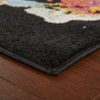 LR Resources Fusion 81351 Black Area Rug Alternate Image