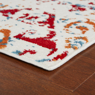 LR Resources Fusion 81353 White/Blue Area Rug Alternate Image