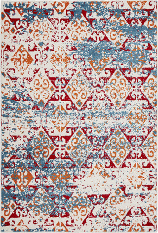 LR Resources Fusion 81353 White/Blue Area Rug main image