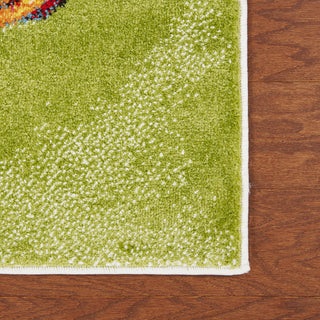 LR Resources Fusion 81354 White/Green Area Rug Alternate Image