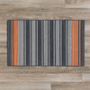 Colonial Mills Frazada Stripe FZ29 Charcoal /Orange Area Rug Main Image 