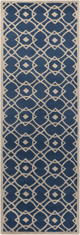 Surya Goa G-5047 Navy Area Rug 2'6'' x 8' Runner