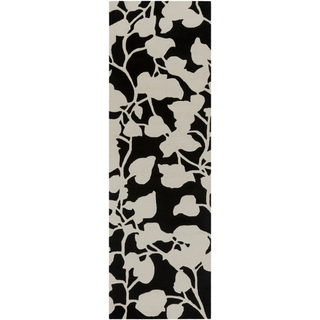 Surya Goa G-5119 Black Area Rug 2'6'' x 8' Runner