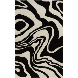 Surya Goa G-5124 Black Area Rug 5' x 8'