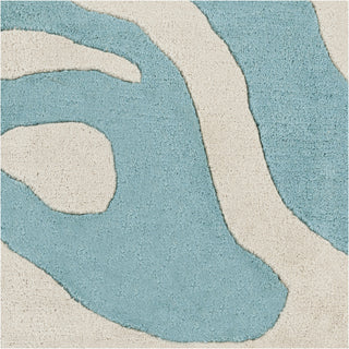 Surya Goa G-5128 Teal Hand Tufted Area Rug 16'' Sample Swatch