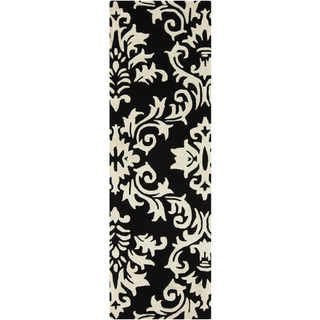 Surya Goa G-5129 Black Area Rug 2'6'' x 8' Runner