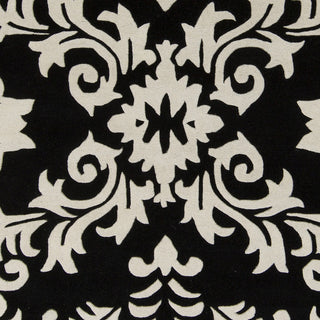 Surya Goa G-5129 Black Hand Tufted Area Rug Sample Swatch