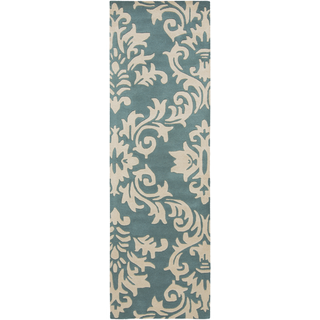 Surya Goa G-5131 Teal Area Rug 2'6'' x 8' Runner