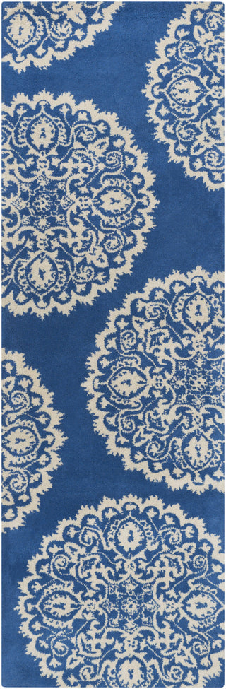 Surya Goa G-5138 Cobalt Area Rug 2'6'' x 8' Runner