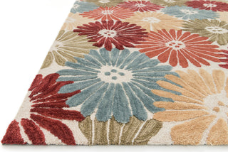 Loloi Gabriella GB-01 Floral / Multi Area Rug Corner Shot