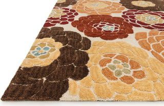 Loloi Gabriella GB-04 Rust / Multi Area Rug Corner Shot