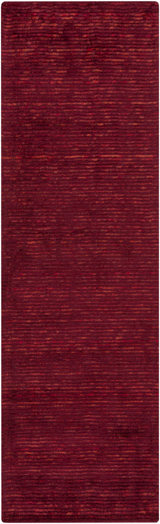 Surya Gaia GAI-1000 Burgundy Area Rug 2'6'' x 8' Runner