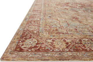 Loloi Gaia GAA-01 Gold/Brick Area Rug Corner Image