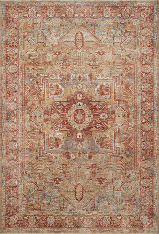 Loloi Gaia GAA-01 Gold/Brick Area Rug main image