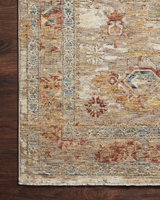 Loloi Gaia GAA-02 Gold/Taupe Area Rug Corner Image