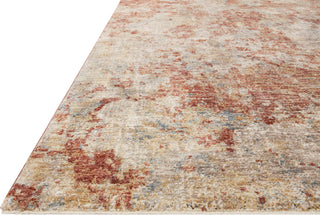 Loloi Gaia GAA-03 Taupe/Brick Area Rug Corner Image