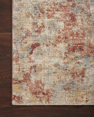 Loloi Gaia GAA-03 Taupe/Brick Area Rug Corner Image