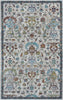 LR Resources Gala Jacobean Sky Gray / Blue Area Rug 4' 0'' X 6' 0'' Main Image
