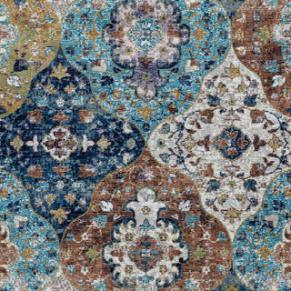 LR Resources Gala Bohemian Tabriz Multi Area Rug Detail Image