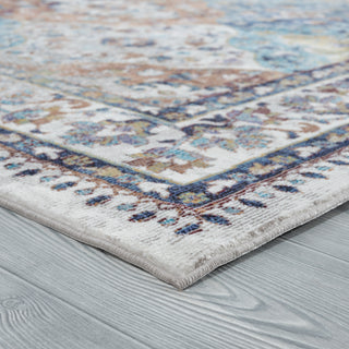 LR Resources Gala Bohemian Tabriz Multi Area Rug Corner Image