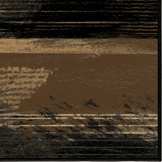 Orian Rugs Orwell Artistic Smear Black Area Rug Close Up