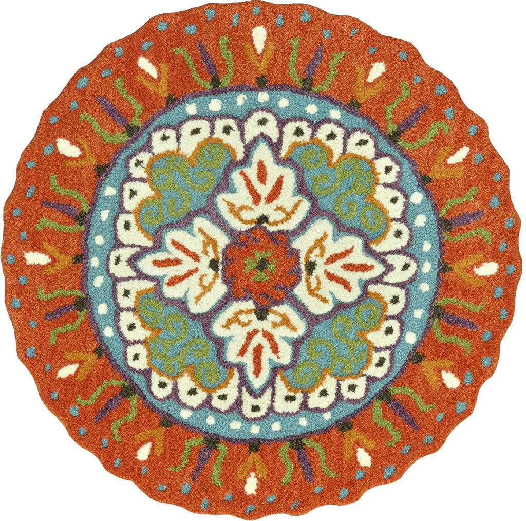 Loloi Gardenia HGA05 Orange / Ivory Area Rug main image