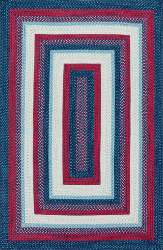 Loloi Garrett GA-01 Blue / Red Area Rug 