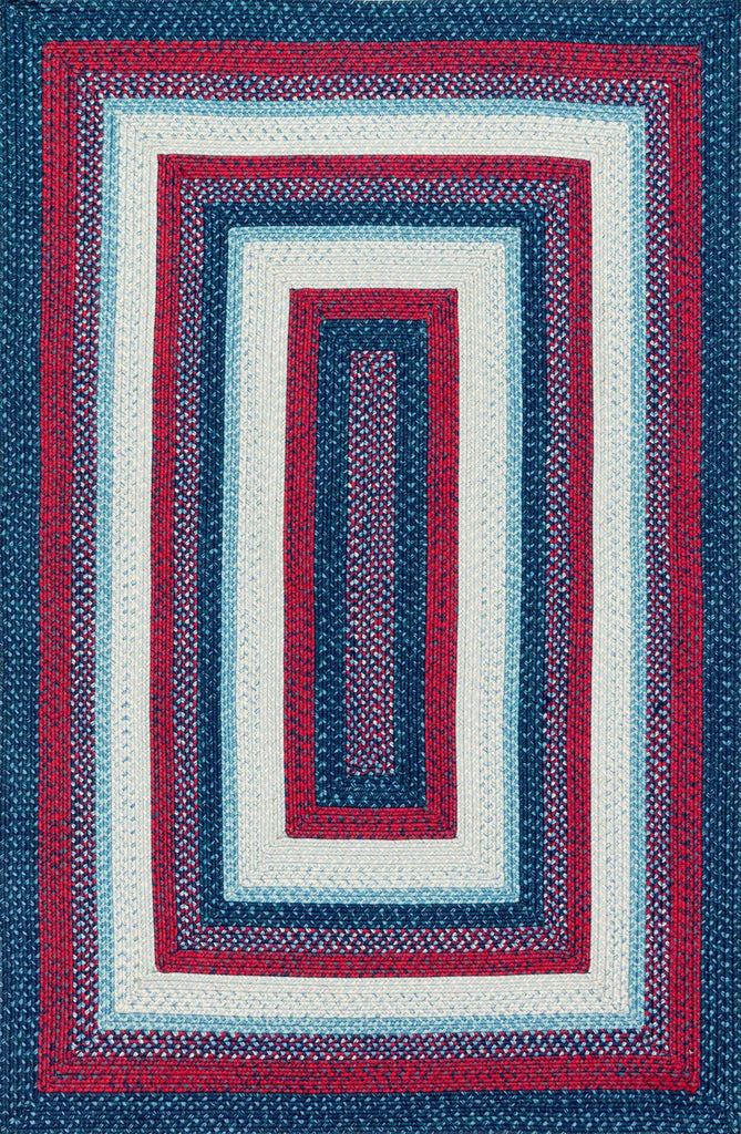 Loloi Garrett GA-01 Blue / Red Area Rug main image