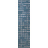 Gable GBL-2007 Blue Hand Hooked Area Rug by Surya 2'6'' X 10' Runner