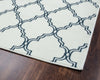 Rizzy Glendale GD5953 White Area Rug Corner Shot