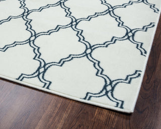 Rizzy Glendale GD5953 White Area Rug Corner Shot