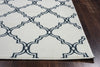 Rizzy Glendale GD5953 White Area Rug Edge Shot