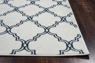 Rizzy Glendale GD5953 White Area Rug Edge Shot