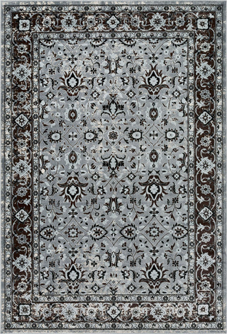 Surya Goldfinch GDF-1017 Medium Gray Dark Brown Light Black White Area Rug main image