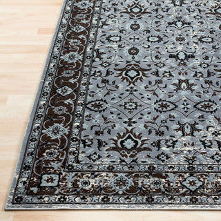 Surya Goldfinch GDF-1017 Medium Gray Dark Brown Light Black White Area Rug Detail Image