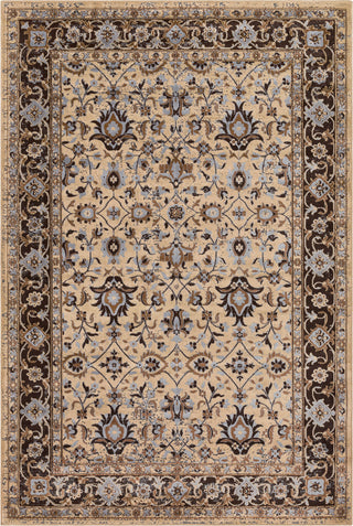 Surya Goldfinch GDF-1019 Butter Tan Dark Brown Light Gray Medium Area Rug main image