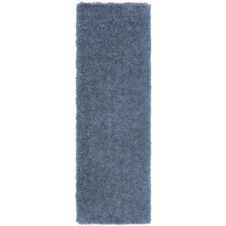 Goddess GDS-7511 Blue Shag Weave Area Rug by Surya 2'6'' X 8' Runner